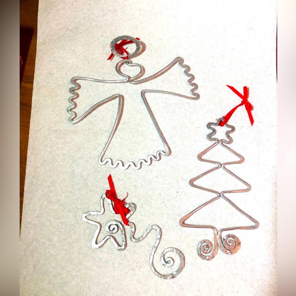 Vintage Metal Christmas ornaments